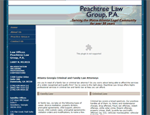 Tablet Screenshot of peachtreelawgroup.us